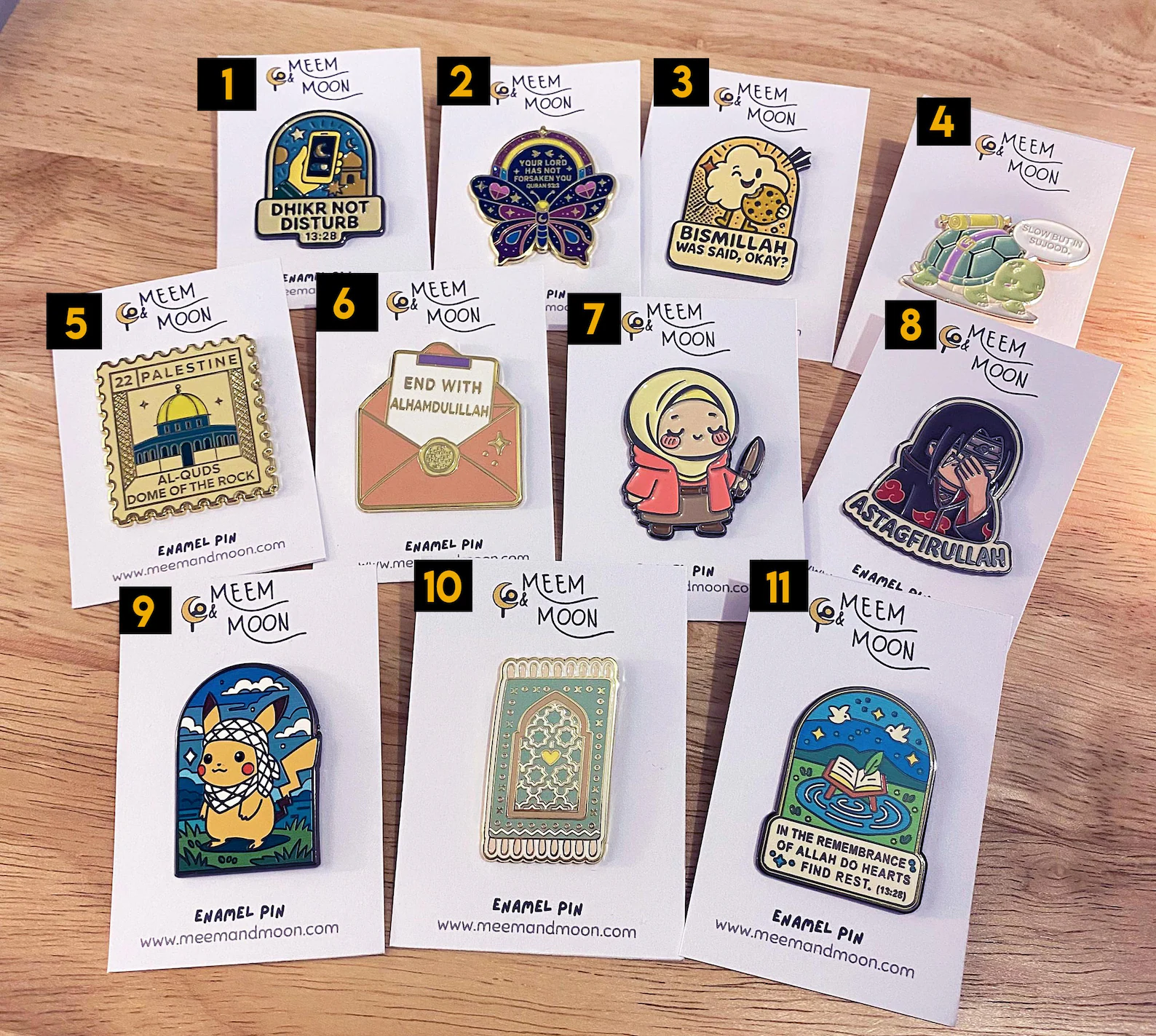 Build Your Own Islamic Pin Bundle - 4cm High Quality Enamel Pins