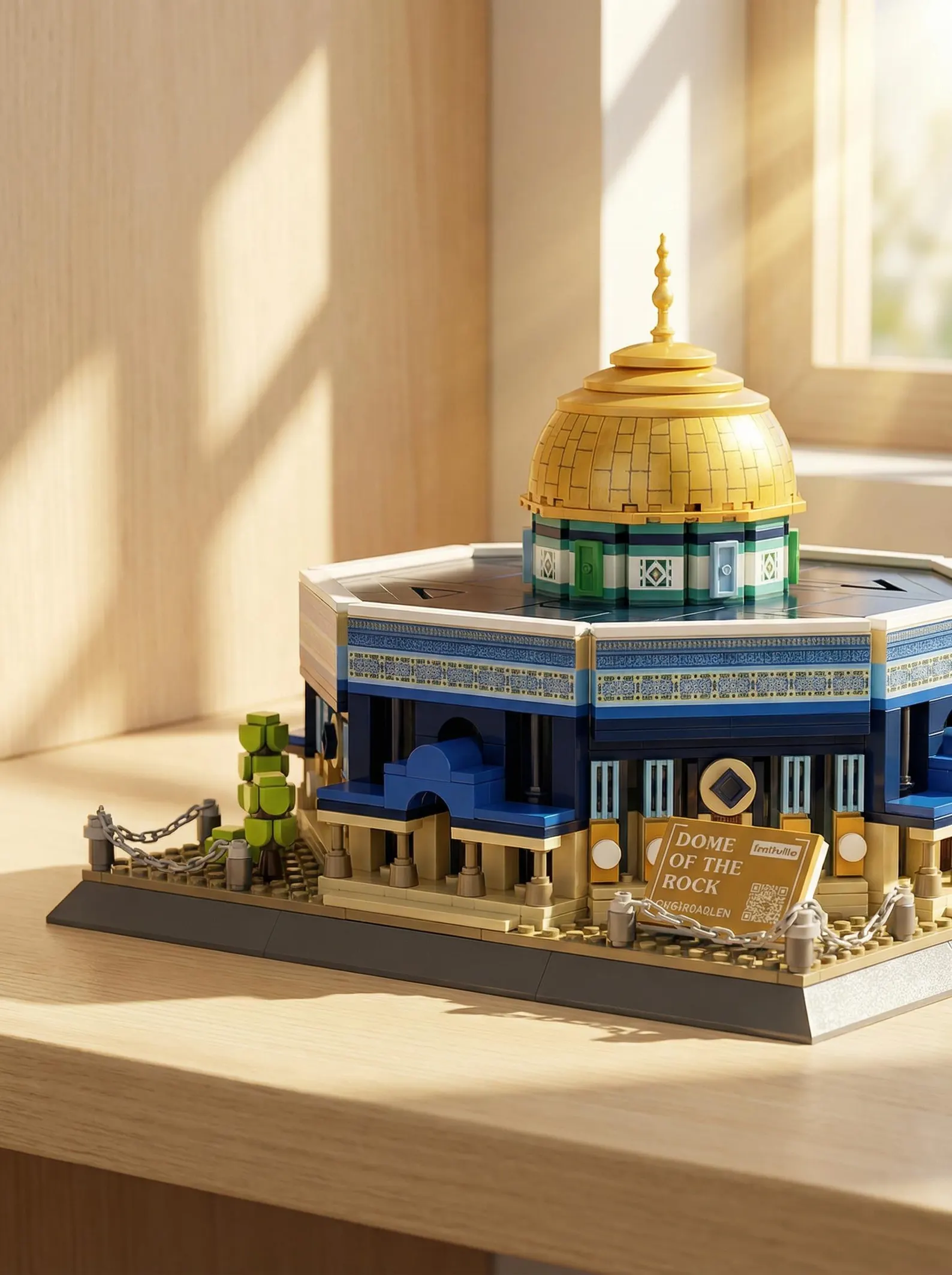 Dome of the Rock Building Block Set, Masjid Al-Aqsa Model | Eid Gift | Ramadan Gift | Kids Islamic gift - Image 6