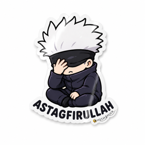Gojo Astagfirullah | Jujutsu Kaisen anime (5.5 cm) • Waterproof Vinyl