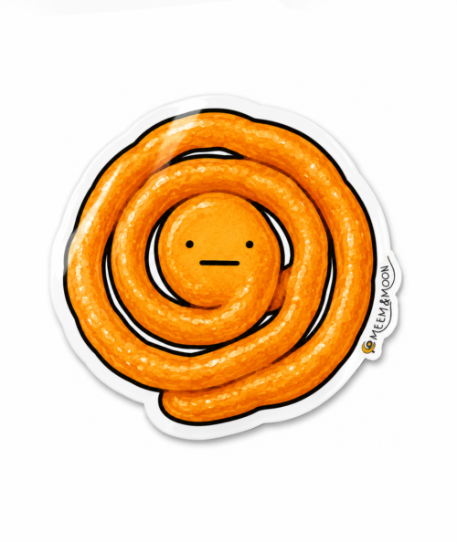 Jelebi, Desi South Asian sweet snack sticker  (5.5 cm) • Waterproof Vinyl