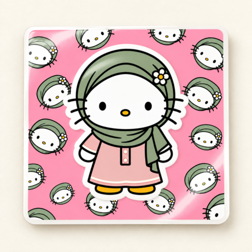 Hijabi Hello Kitty Sticker