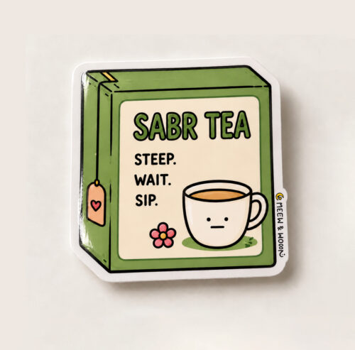 Sabr Tea Sticker | 5.5cm