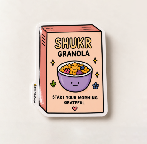 Shukr Granola Sticker | 5.5cm