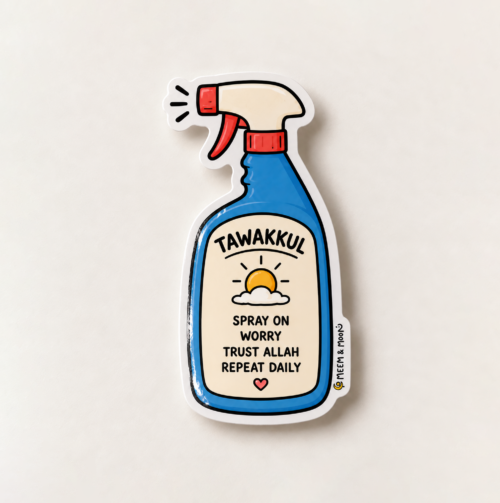 Tawakkul Spray Sticker | 5.5cm